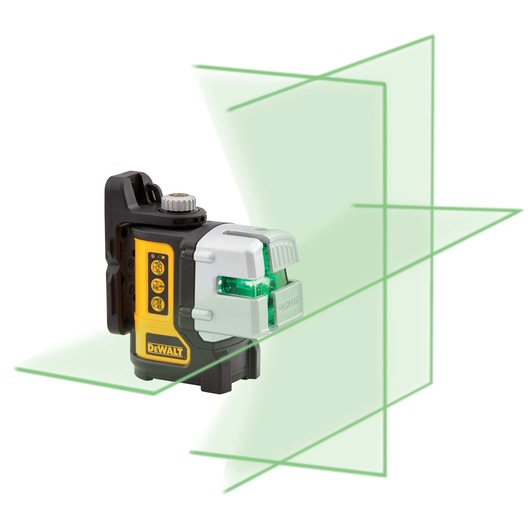 Second plumb line feature of 3 line green laser level.