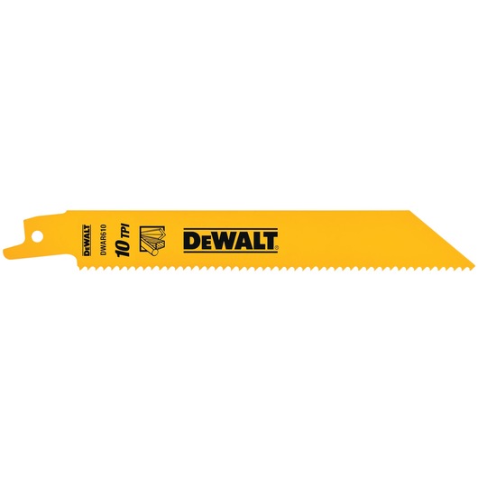 General purpose cutting bi metal reciprocating saw blade.